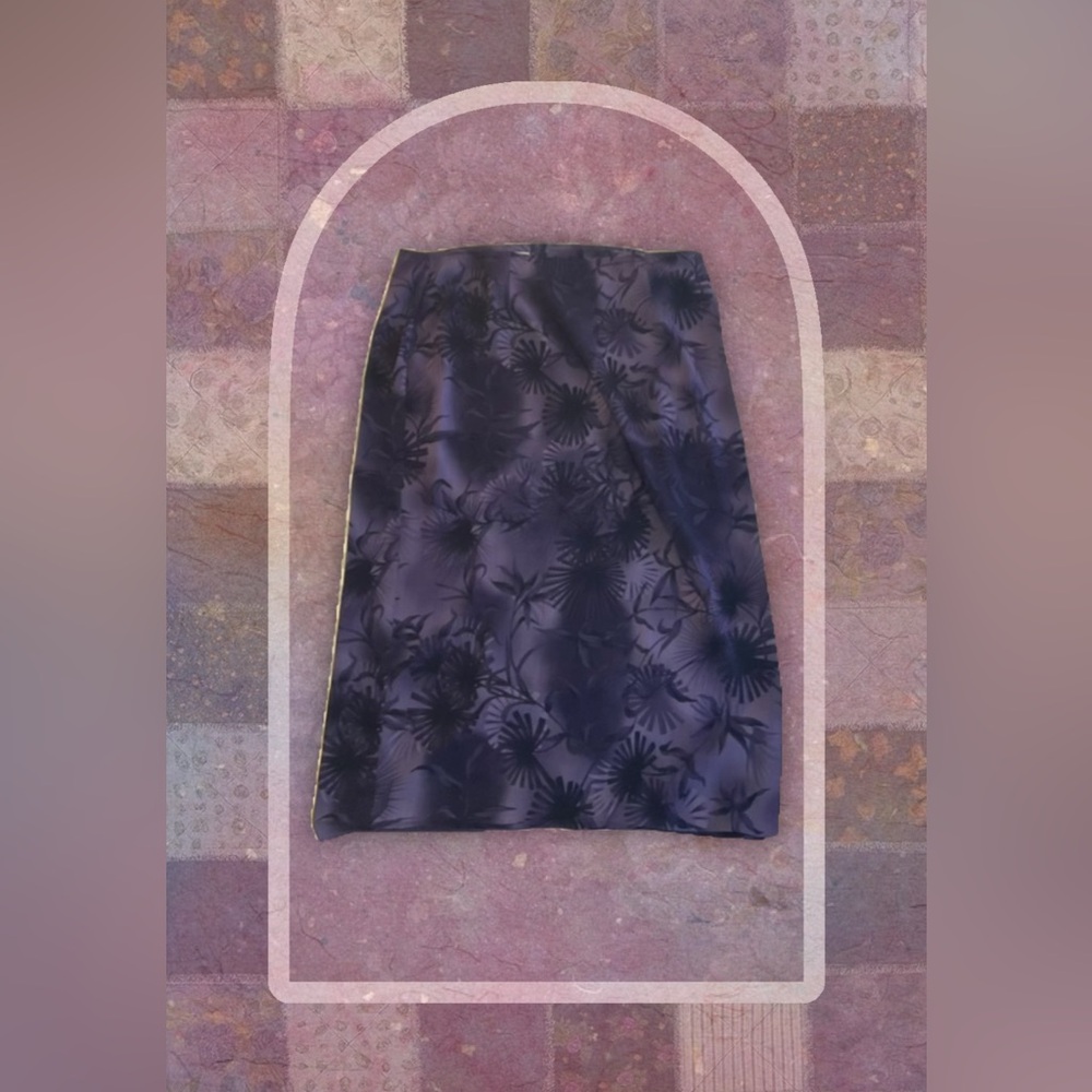 Jessica Vintage Purple Floral Maxi Skirt